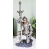 The Accolade Kneeling Medieval Knight Excalibur Sword Letter Opener Figurine