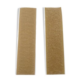 Adhesive Hook and Loop Strips 1'' x 4'' Beige Color Set of 10 Pair Heavy Duty Fastener Tan Sticky Back Straps Ideal for Attach Objects to The Wall Fixing Carpet Painting DIY Craft Home Office