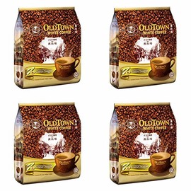 Old Town White Coffee 3 in 1 Natural Cane Sugar Flavor (4 pack x 15 sachets) Imported from Malaysia