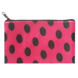 HappyDaily Pack of 7 Fashion Design Muliti-functional Bag Using as Makeup bag or Cosmetic Pouch or Travel Toiletry or Carrying Purse (Polka Dots)