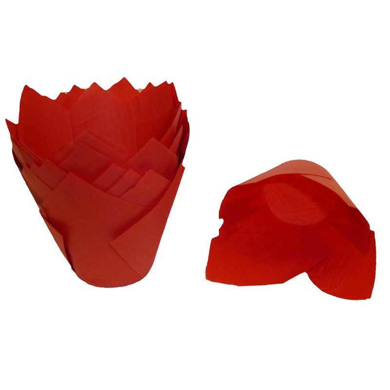 Scrumptious - 50PC Christmas Greaseproof Paper Muffin Tulip Cases for