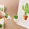 HannaFires 12PCS Decorative Refrigerator Magnets Set - Creative Cactus Fridge