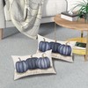 aportt Navy Blue Fall Pumpkin Lumbar Pillow Covers 12X20 Inch