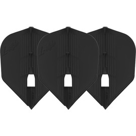 LSTYLE Dart Flights: L3 PRO KAMI Shape - Ultra Flexible - for Soft Tip and Steel Tip Darts - Black