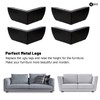 SUMNACON 4Pcs 5.5cm Metal Sofa Legs Furniture Feet Wardrobe Leg,