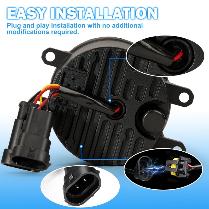 LED Fog Lights Compatible with 2008-2010 Toyota Corolla Bumper Driving