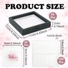PEDOBALI 32 Pcs Press On Nail Packaging Box with 120