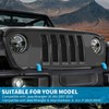 SQQP Bumper Tow Hook Covers 2Pcs Fit for 2007-2018 Jeep