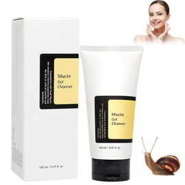 Snail Mucin Gel Cleanser, 150 ML Cleanser Gesicht, Reinigungsgel, Reinigungsmilch, Gesichtsreinigung Gel Feuchtigkeit, Milder Cleanser fürs Gesicht, Pflegende Reinigungscreme für Alle Hauttypen