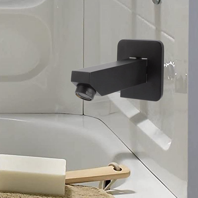 Hapivida Wall Mounted Bath Inlet G1/2 Black Fitting Comfort Bath