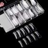 Beuniar Nail Extension Form Tips Clear 100pcs Poly Gel Acrylic