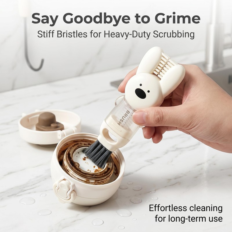 4 in 1 Cup Lid Brush Set Multifunctional Bottle Gap