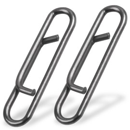 300Pcs Power Fishing Clips Snaps Stainless Steel Fishing Lure Quick Change Clips Speed Clips Fast Snaps Swivels Connector Fishing Tackle