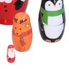 6Pcs Russian Nesting Dolls Gift Wooden Painted Art Crafts Cartoon
