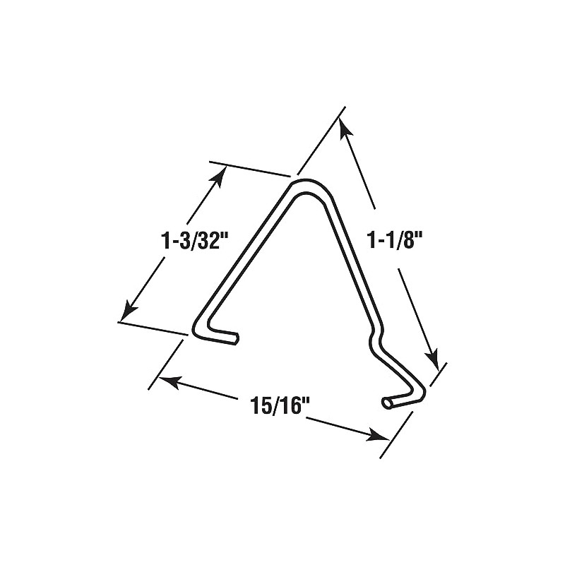 Prime-Line PL 14856 Steel Sash Window Glazing Clip (50 Pack)