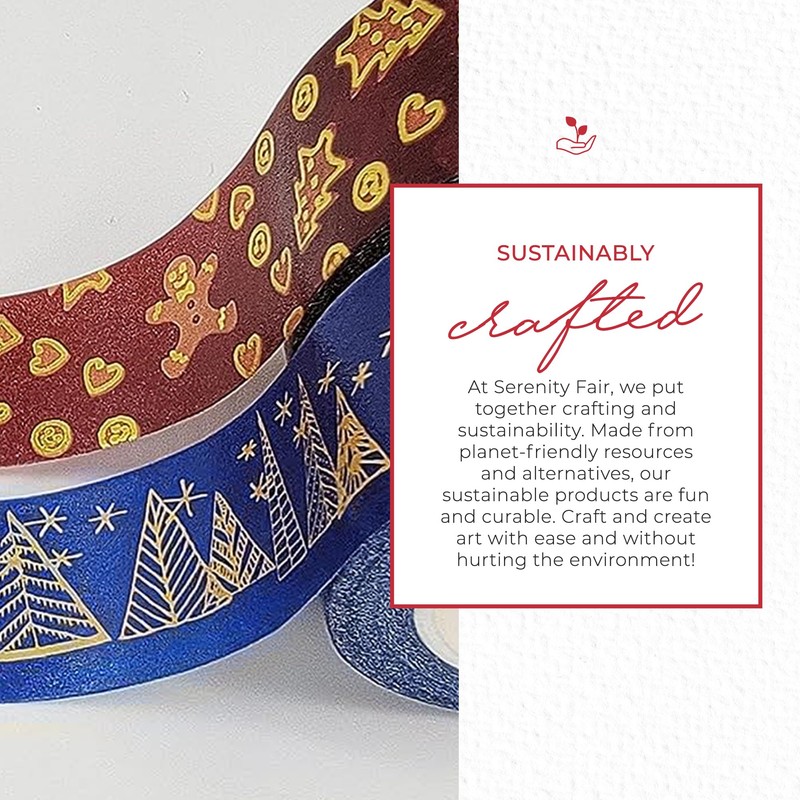 Serenity Fair - 10 Meter 2 Rolls Christmas Gold Foil