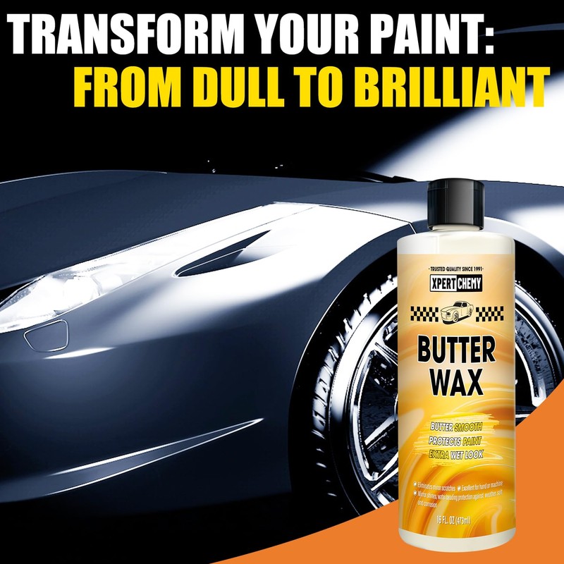 Butter Wet Wax for Car, Polishes and Protects, High Gloss