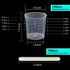 100 Pack 30ml/1oz Plastic Graduated Cups Transparent Scale Cups Plastic