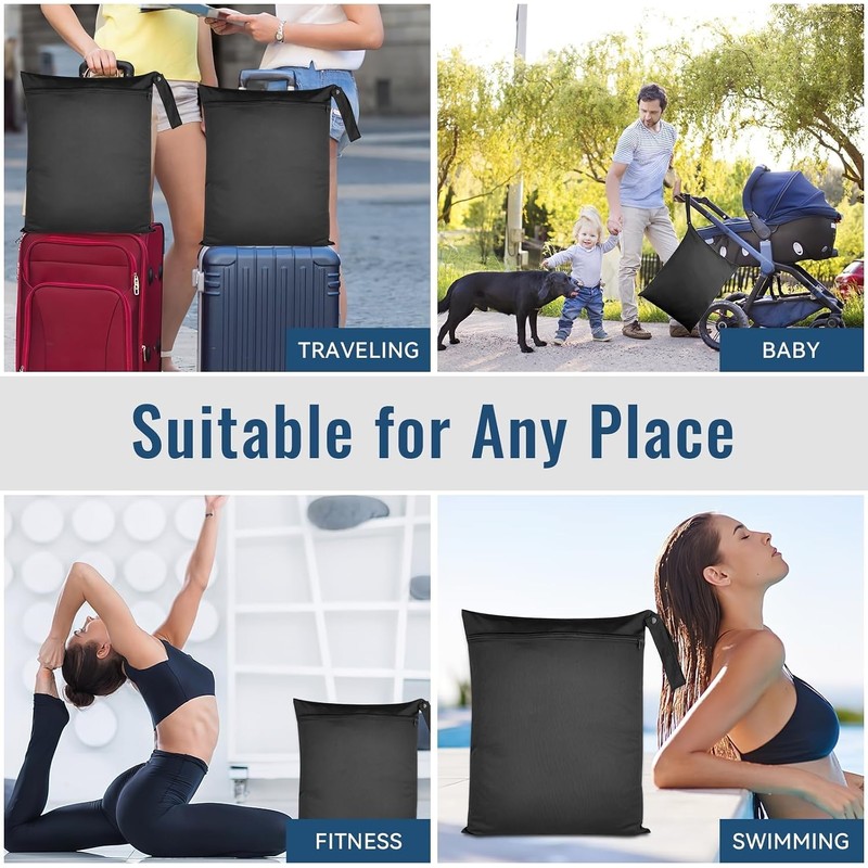 2 Bolsa para Ropa Mojada, Bolsa Impermeable para Ropa Mojada,