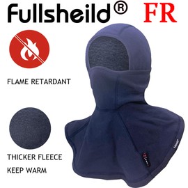 Fullsheild Flame Resistant Winter Fleece Face Mask for Men FR Balaclava ARC2 Welding Hood Thermal Head Warmer Windproof Shield Covering