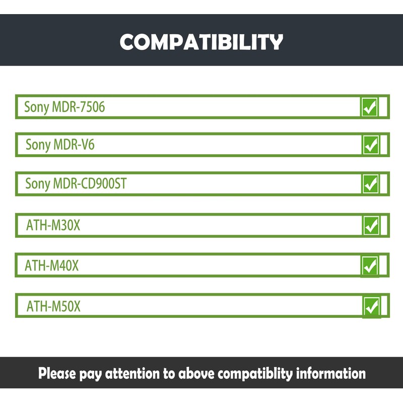 HTINDUSTRY Replacement Ear Pads Compatible with Sony ATH-M50X M40X M30X