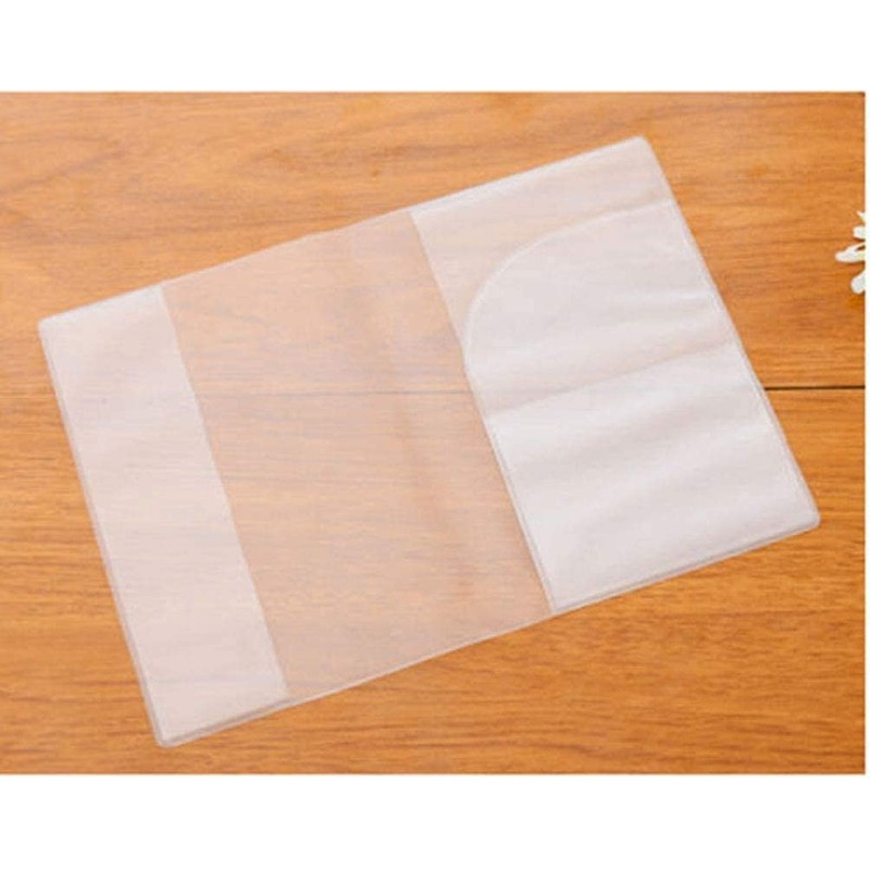 Clear Transparent Passport Cover Holder Case Organizer ID Card Travel