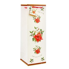 Deck The Halls - Poinsettia - Single Bottle Bag (Pack of 3)