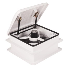 Unbranded RV Roof Vent Fan 14" with LED Light,4 Speed Reversible 12V RV Exhaust Fan Low No - without light