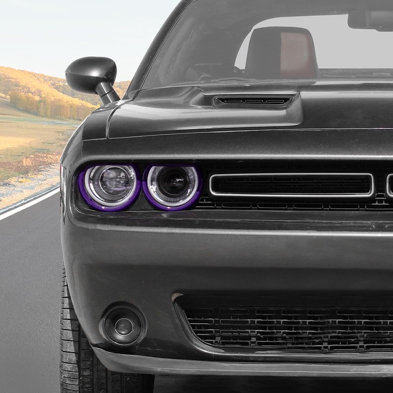 for Challenger Headlight Cover Trim Fit for Dodge Challenger 2015-2023