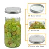 Flrolove Mason Jars,32 OZ Canning Jars with Lids,Glass Jars with