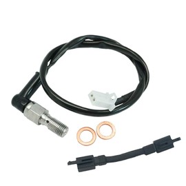 M10x1.00mm Banjo Bolt Motorcycle Universal Brake Light Switch Compatible with Honda Yamaha Suzuki Kawasaki Scooter Moped Dirt Pit Bike ATV