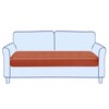 SUBRTEX Leather Waterproof Cushion Covers Breathable Sofa Seat Slipcpvers for