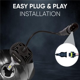 BE BEVEL ENGINEERING LED Head Light Replacement Bulb Kit 2-Pack, Compatible With Certain Polaris Ranger Side by Sides, See Fitment