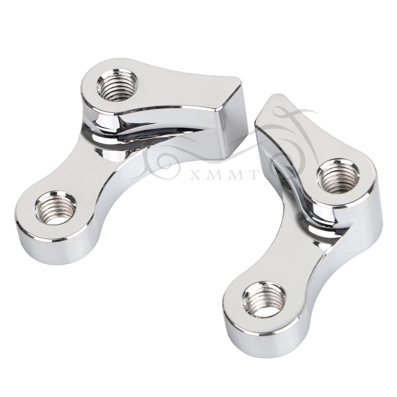 Unbranded Chrome 1" Adjustable Lowering Kit For Harley Dyna Wide