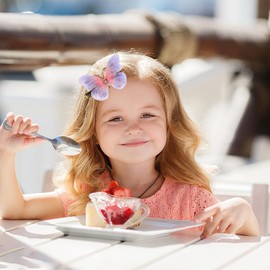 Hair Clips for Girls, Colorful Cute Butterfly Hair Clip for Kids, Hair Accessories Barrettes for Birthday Christmas Children's Day Gift (Pink-Purple)