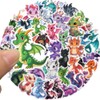 50PCS European Dragon Stickers for Scrapbooking, Birthday Gift Party Supply