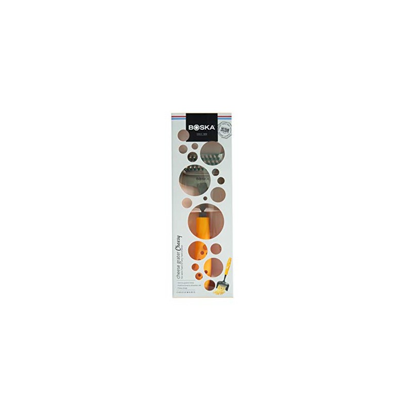BOSKA Cheese Grater Cheesy Design Stainless Steel Plastic Yellow Silver