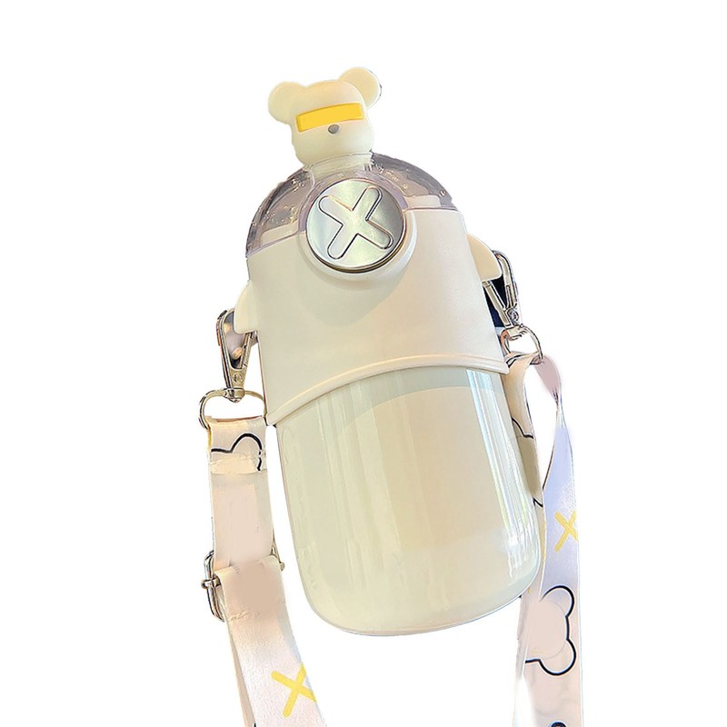 Kids Insulated Bottle with Straw 316 Stainless Steel Portable for