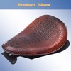 waltyotur Motorcycle Soft Leather Solo Seat Spring Bracket Replacement for