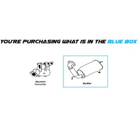 Northeastern Exhaust - Stainless Steel Rear Exhaust Muffler for 2008-2015 Smart Fortwo 1.0L - Include Gasket, Bolts & Nuts