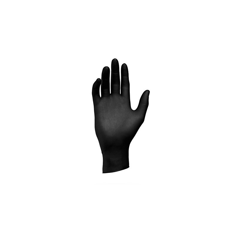 Semperguard Nitrile Disposable Gloves Style, s, Black