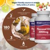 Flaxseed Oil Capsules 3000mg | Great Source of Alpha Linolenic