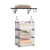 BUKFEN 3 Tier Hanging Closet Organizer, Wall Mounted Wire Storage