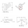 Weirun Solid Metal Swivel Hook Heavy Duty Folding Swing Arm