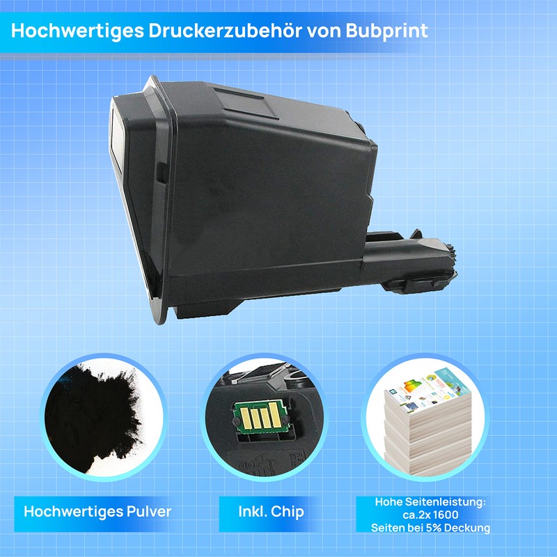 2x Toner compatible with Kyocera TK-1115 Black