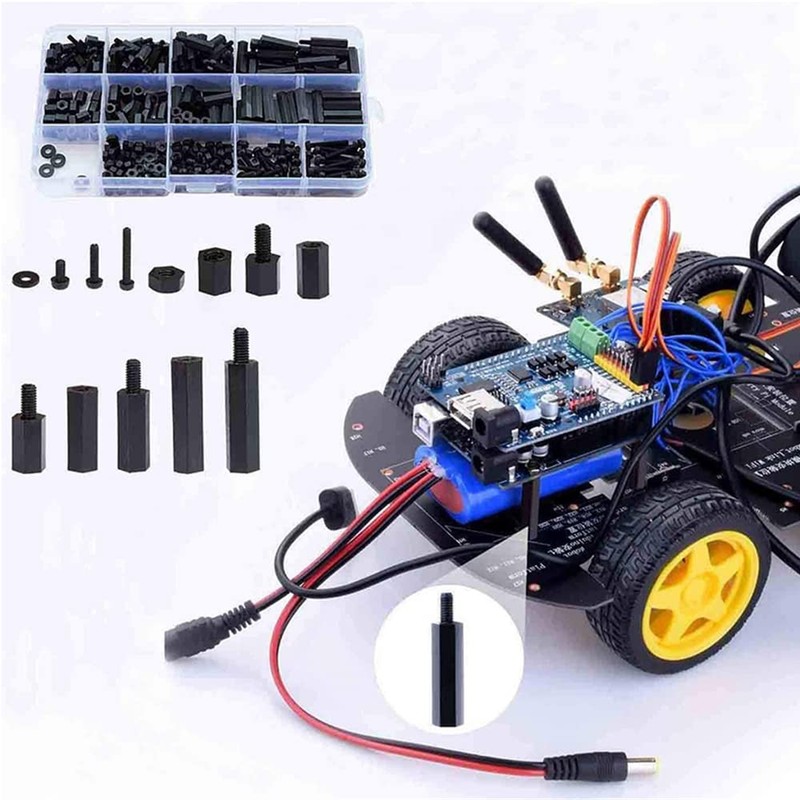 M3 Screw Nut Assortment Kit, Set of 320 Nylon Screw