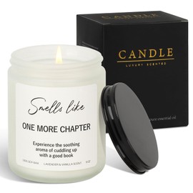 Book Lovers Gifts Candle, Gifts for Book Lovers Women, Book Candle, Bookish Gifts,Reading Gifts,Lavender & Vanilla Candles