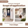 Kojem Wall Mount Handrails for Outdoor Steps, Metal Wrought Iron