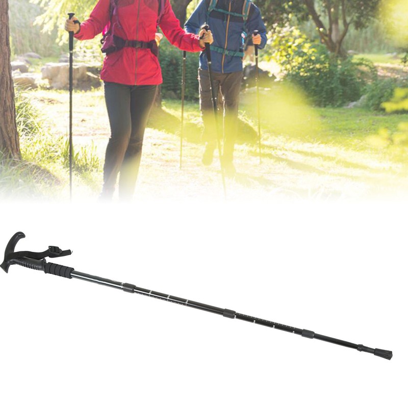 Hiking Poles with Mud Basket Aluminum Alloy Telescopic Hiking Stick