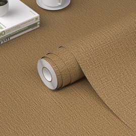 WADILE Papel tapiz de despegar y pegar, 23.6 x 236 pulgadas, papel de contacto de tela de zacate para gabinetes/encimeras, impermeable, papel de pared para tirar y pegar para recámara, papel pintado autoadhesivo con textura